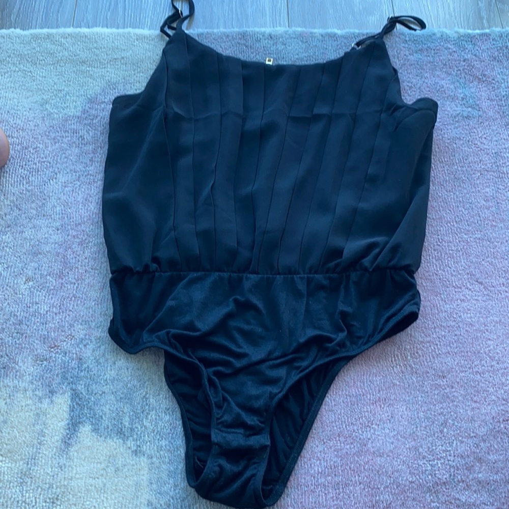 Back Zip Black Leotard - image 1